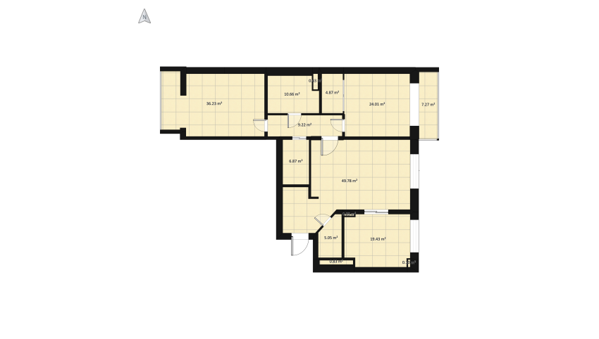 3комнатная floor plan 205.43