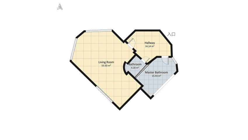 Heart-to-Heart Room floor plan 89.76