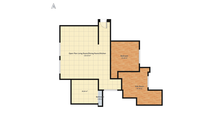 Modern Apartment floor plan 243.15