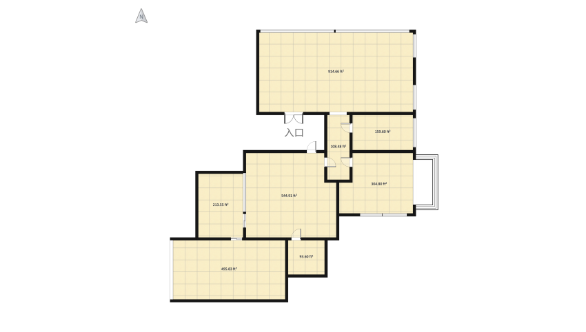 modern house floor plan 256.95