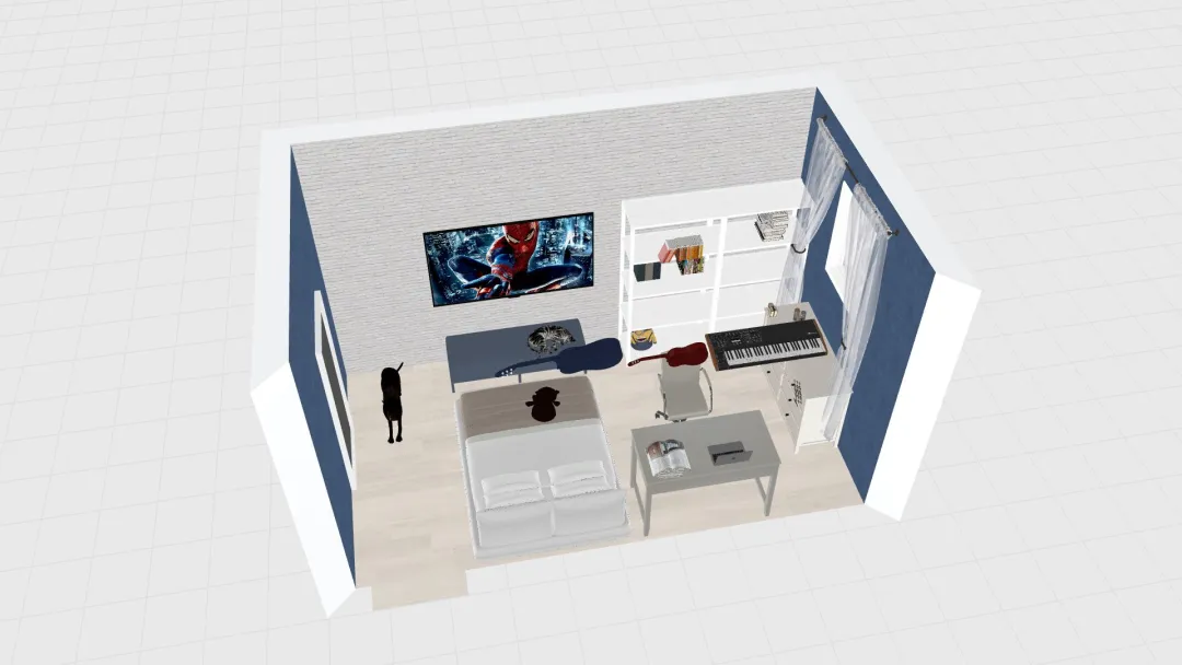 Copy of meu quarto 3d design renderings