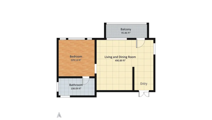 Classic Apartment floor plan 85.85