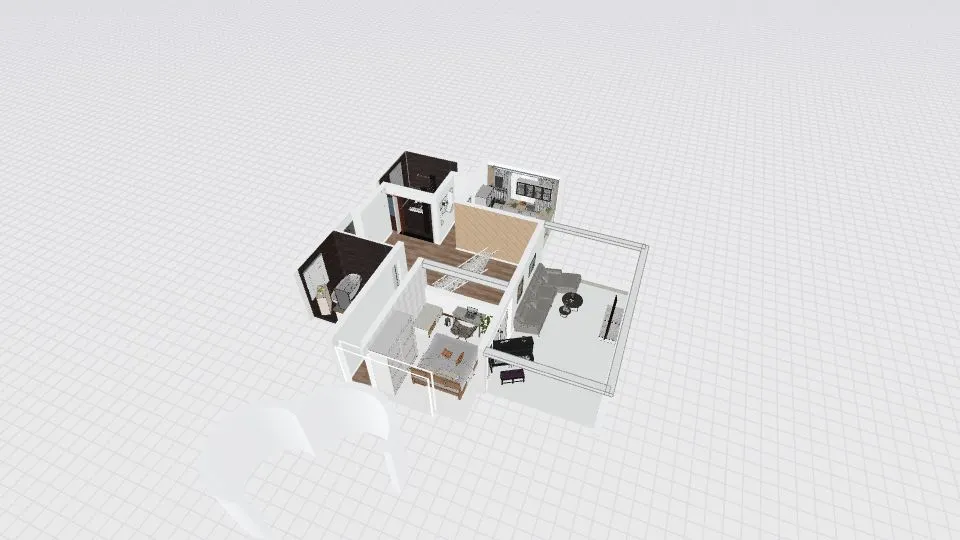 Room 4 - Natural Wood Tones_copy 3d design renderings
