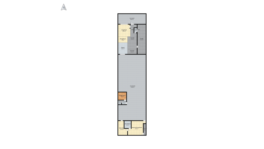 PROYECTO - Casa 1. 2do PISO floor plan 573.98