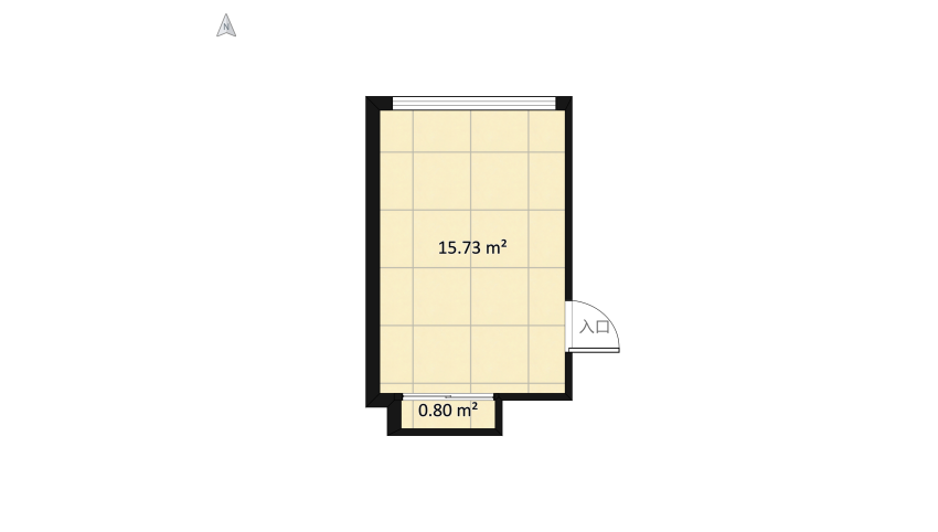 Scandy style bedroom for Alena. floor plan 18.35