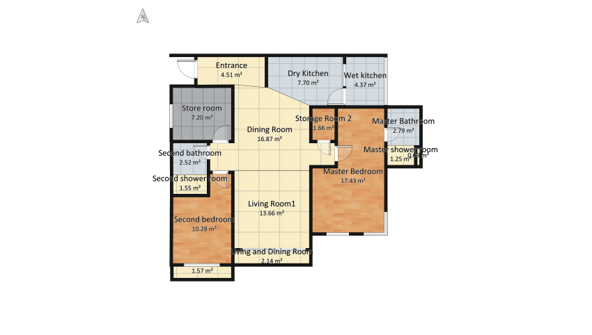 Lido 3.0 floor plan 105.74