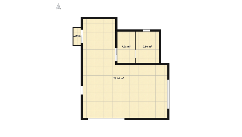 Apartamento loft floor plan 223.13