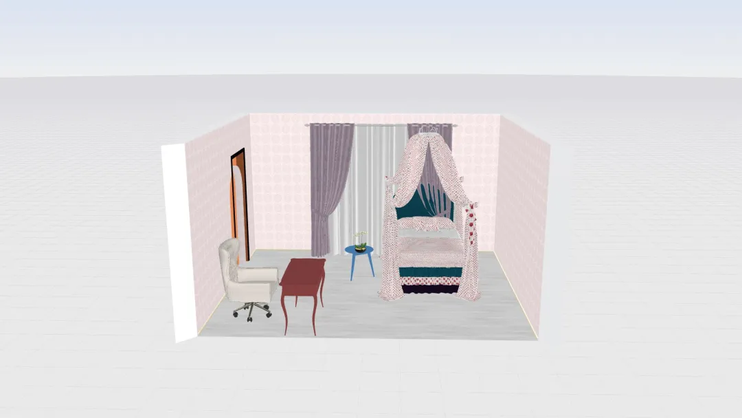 Dream bedroom 3d design renderings