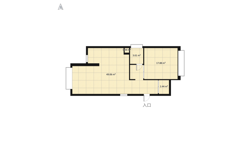 #StPatrickContest - Apartment floor plan 81.09