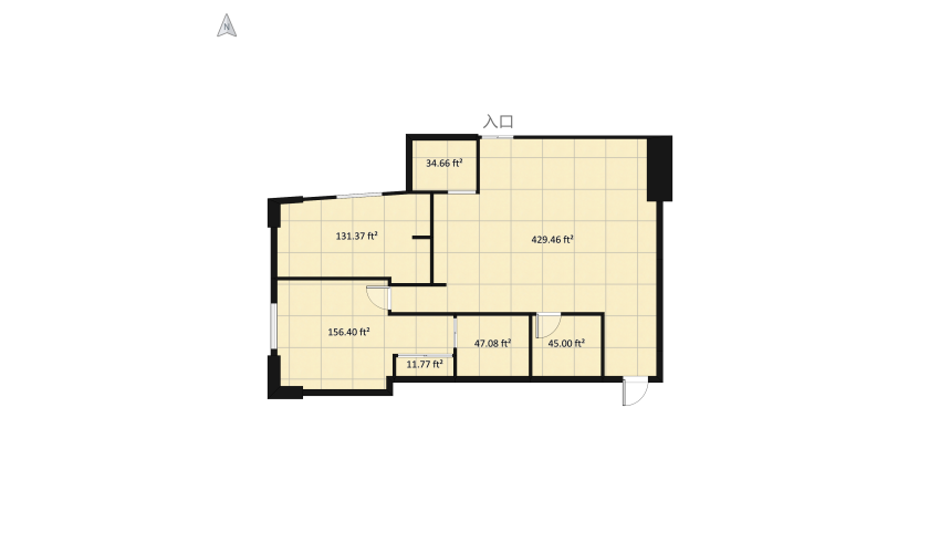 Copy of Copy of 17-02 (1 vách) floor plan 86.74
