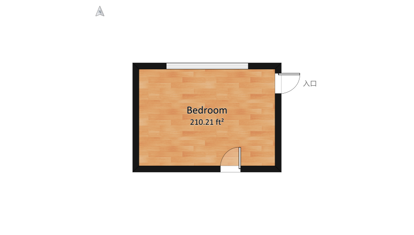 Yellow Room floor plan 21.74