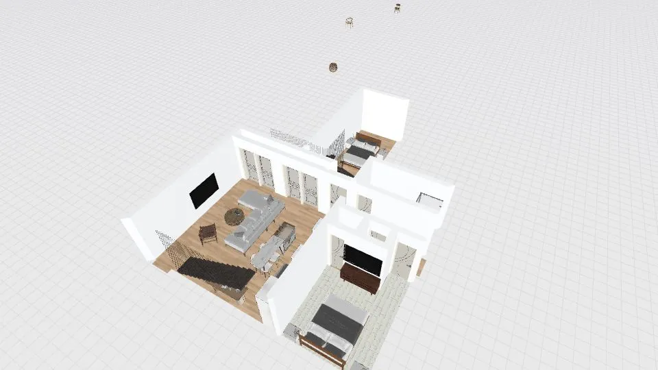 JULIE Working version Ohana w/2nd bdrm in loft over kitchen 3d design renderings