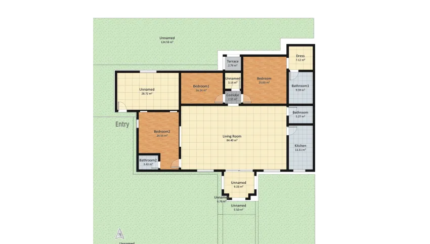 INTERIOR OF VILLA floor plan 953