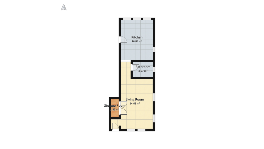 1705 1/2 Lemoyne First Floor 2020 floor plan 54.27