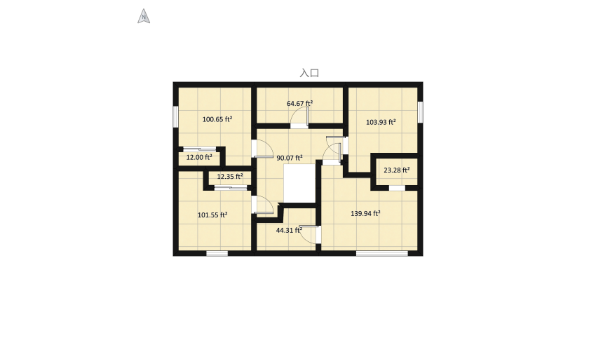 Ambers House floor plan 160.37