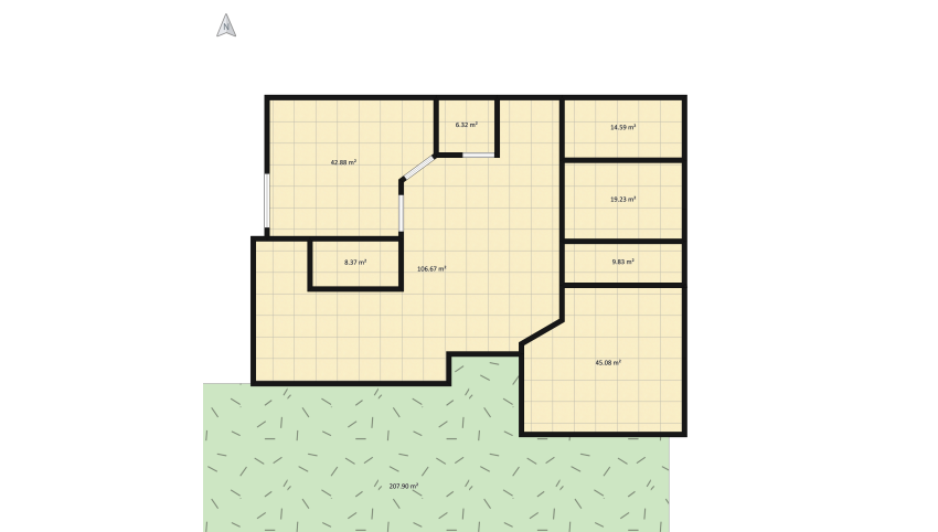 3D room for dream floor plan 629.3
