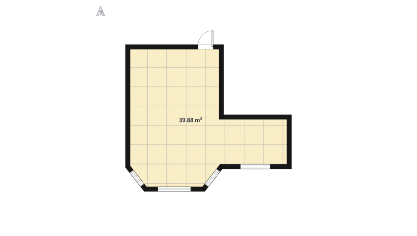 Un oarecare living floor plan 43.85