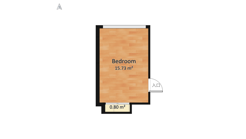 #Спальня сканди floor plan 18.28