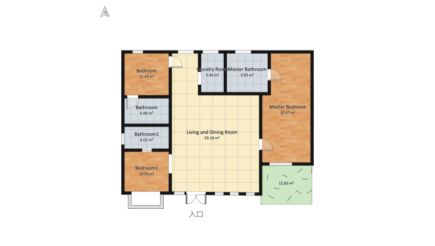 boho modern house floor plan 169.36