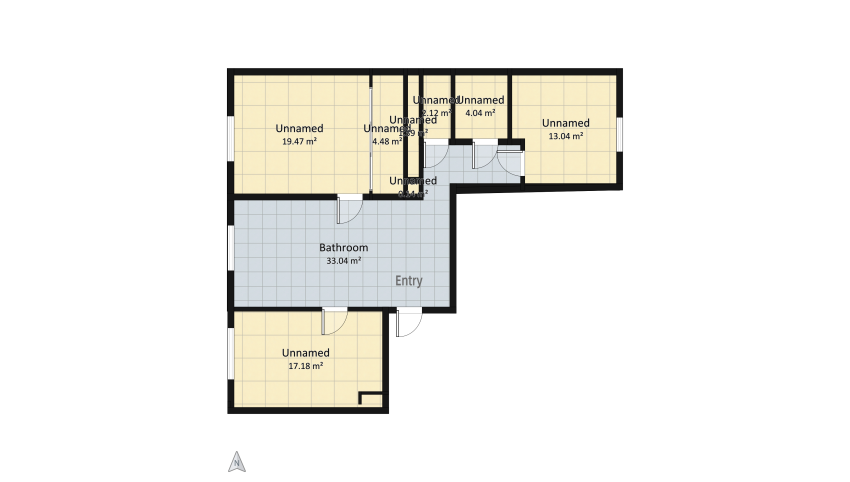 Квартира трехкомнатная_copy floor plan 94.93