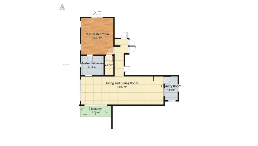 Residencial Living Lara floor plan 142.29