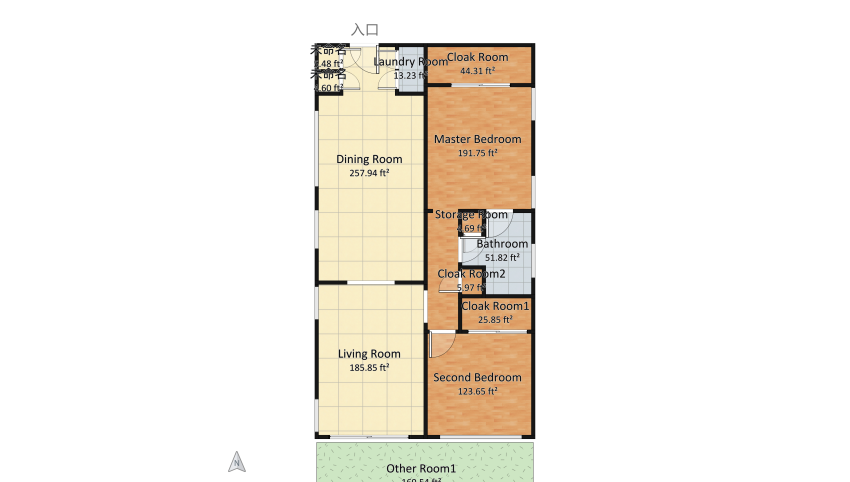 Tiny house in the woods floor plan 100.77