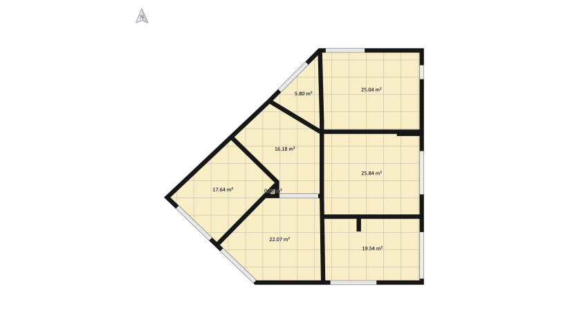 small aparment floor plan 147.58