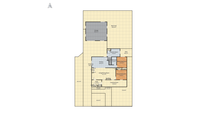 ROOF - PLAN-Elm-UnFur-Foyer/Pantry floor plan 578.03