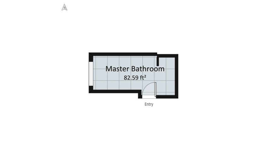 new design Bathroom 2 floor plan 7.68
