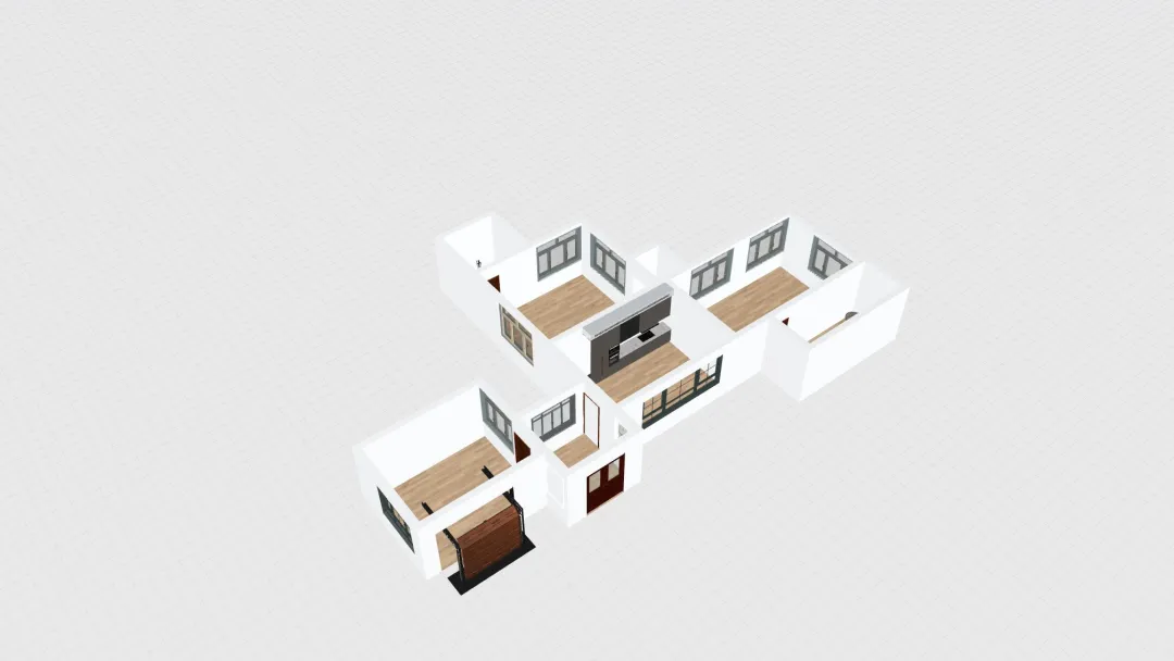 Ranch Style House_copy 3d design renderings