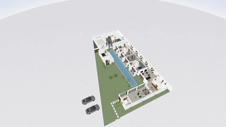Casa  Chaactun 3d design renderings