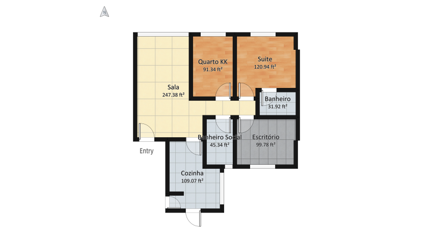 Apartamento floor plan 81.16