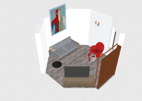 Ward's living room_copy Design Rendering