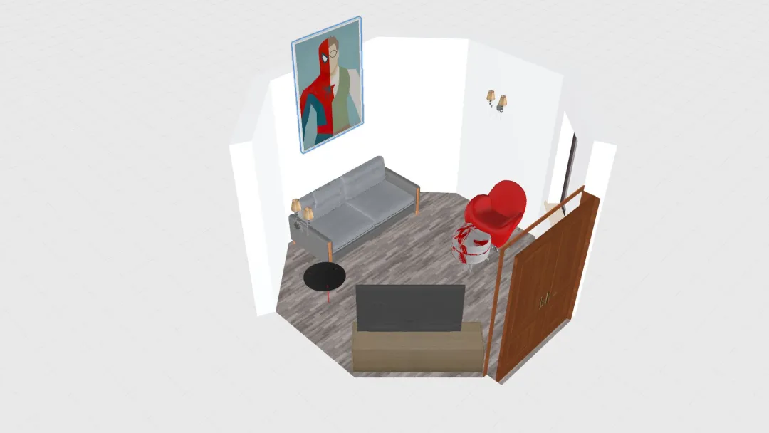 Ward's living room_copy 3d design renderings