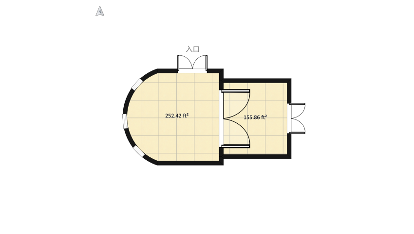 Spacious Simple Sitting Room floor plan 37.89