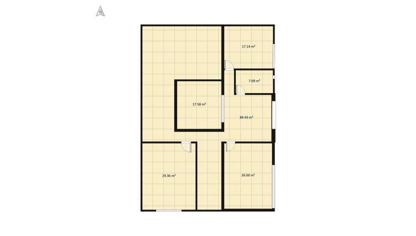 Segundo piso HS_copy_copy floor plan 221.9