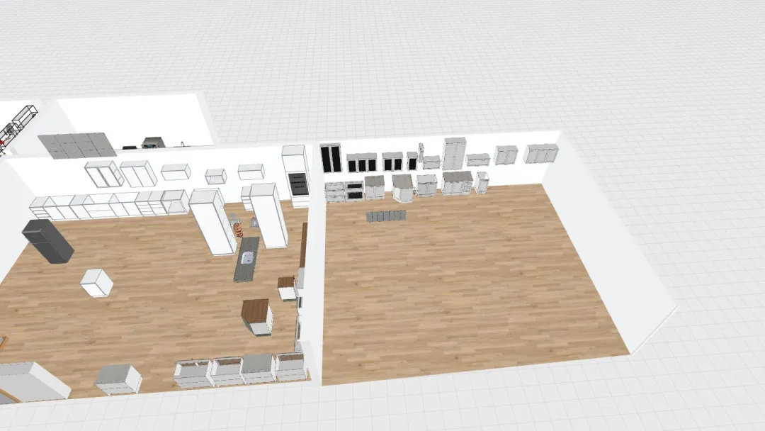 01 - Biblioteca Cozinha 3d design renderings