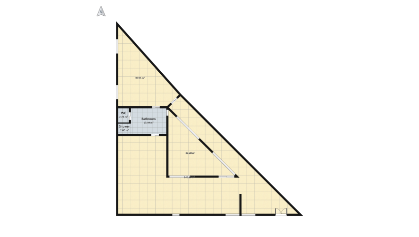 triangle house floor plan 250.8