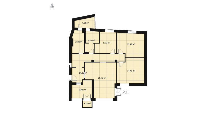 cartongesso floor plan 138.75