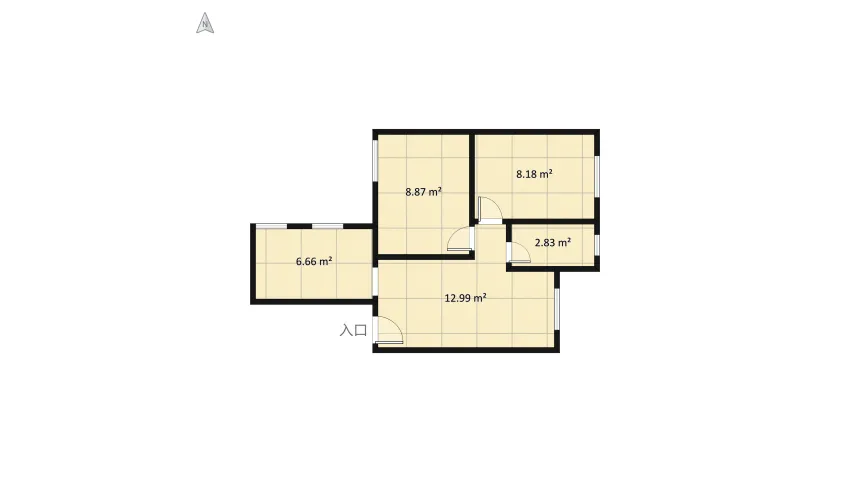 Apartamento Karina floor plan 44.04