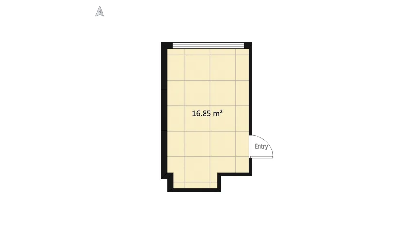 Morning forest bedroom floor plan 16.86