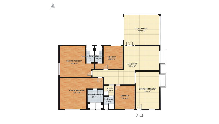 Copy of Bungalow Ideal floor plan 379.18