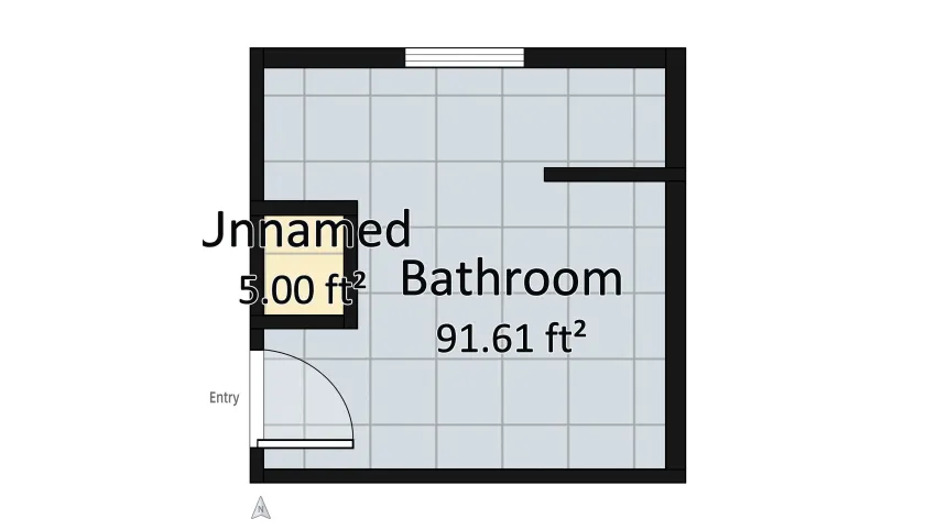 Downstairs Bathroom floor plan 8.98