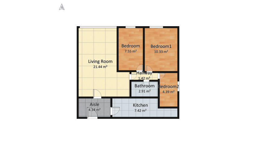 proyecto diseño de mi casa floor plan 66.71
