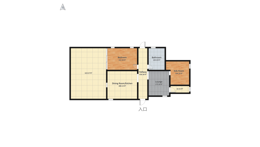 A Original Home. floor plan 183.64