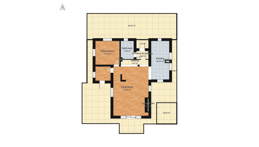 Projekt domu 4 floor plan 951.96