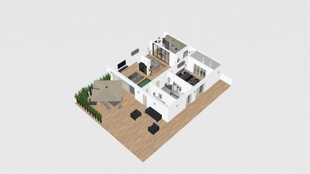 Appartamento 1 3d design renderings