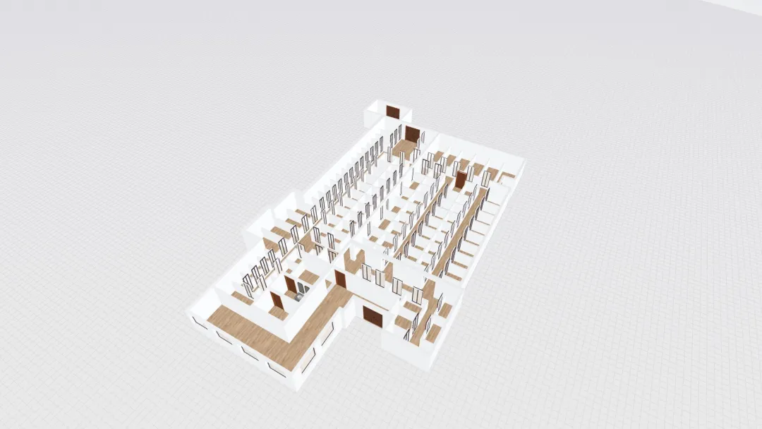 2616 Atlantic New Office Floor Plan 3d design renderings