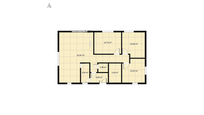 Casa unifamiliala floor plan 108.06
