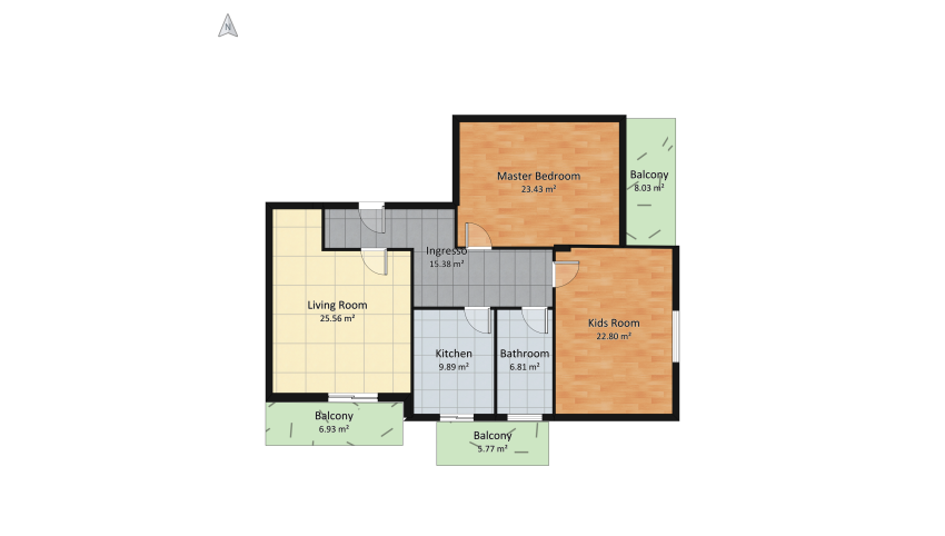 Casa floor plan 133.56